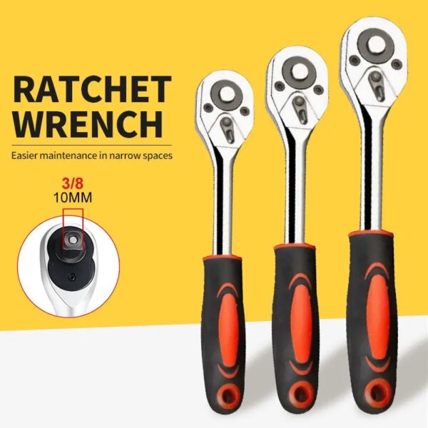 Ratchet Wrench: 24-Tooth Drive, Multi-function