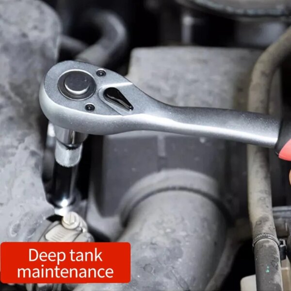 Ratchet Wrench: 24-Tooth Drive, Multi-function