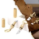 Mini Brass Engraving Knife: Portable Keychain