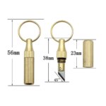 Mini Brass Engraving Knife: Portable Keychain