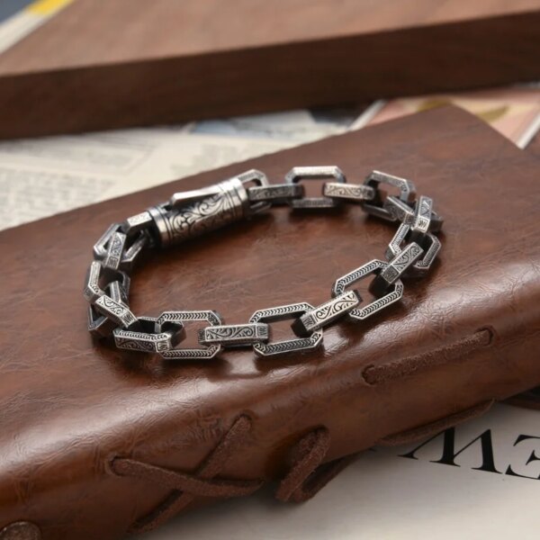 70463-mxbrch.jpg Rattan Grass Pattern Bracelet: Retro Handmade Design