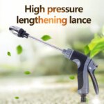 High-Pressure Car Wash Water Gun: Long Alloy Pole