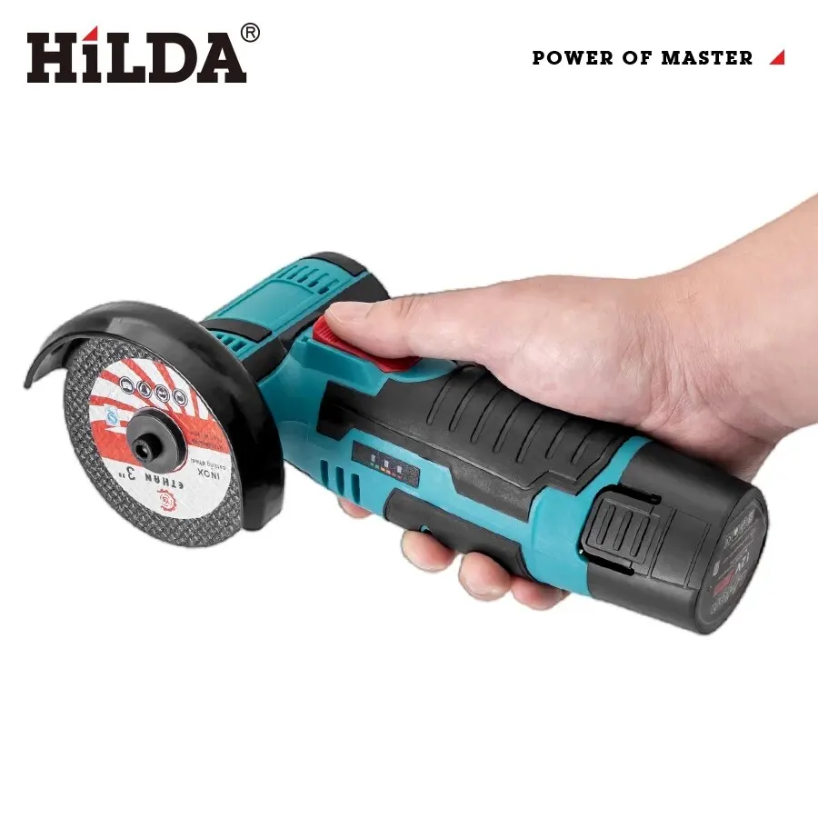 HILDA 12v Mini Angle Grinder: Rechargeable Power Tool