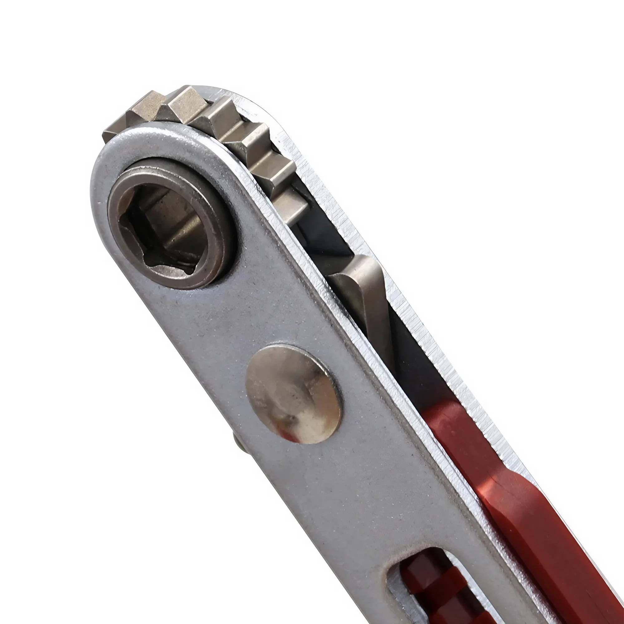 STONEGO Mini Double Headed Ratchet Wrench: 1/4 Inch Drive