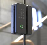 Bluetooth Glass Door Smart Lock: Fingerprint & App Control