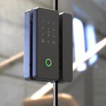 Bluetooth Glass Door Smart Lock: Fingerprint & App Control