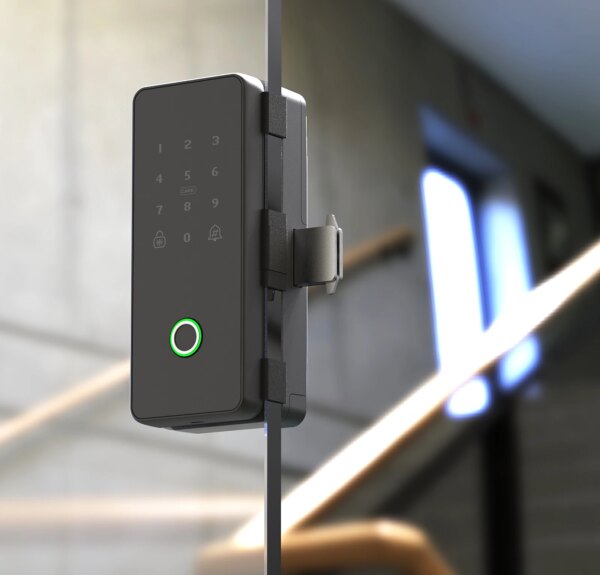 71399-kyf2cf.jpg Bluetooth Glass Door Smart Lock: Fingerprint & App Control