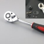 46pcs Car Repair Tool Kit: Socket Set & Ratchet Wrench