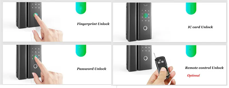 Smart Lock: Glass & Wooden Door, TTLOCK APP Enabled