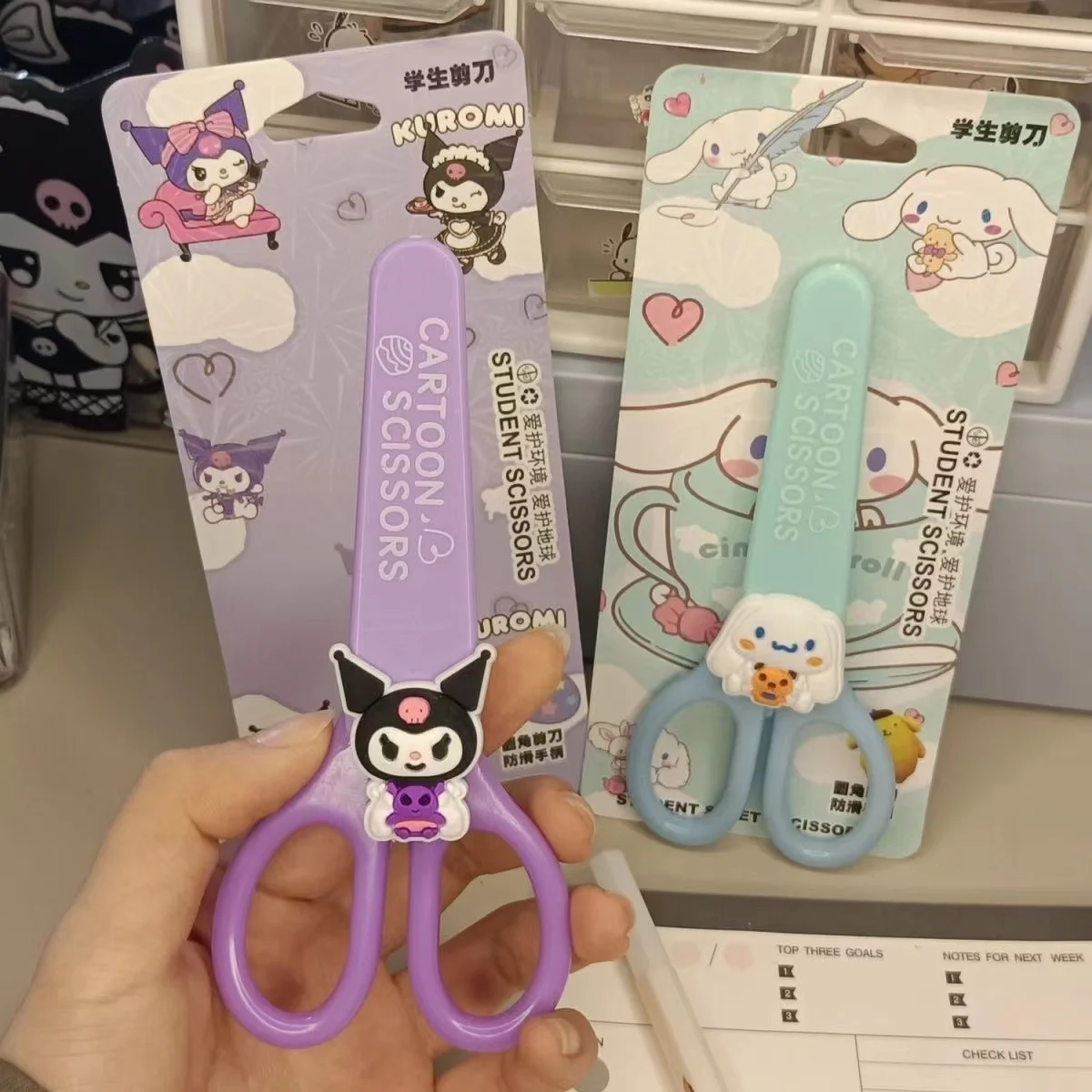 Sanrio Hand Made Scissors: Kuromi, Cinnamoroll, Melody