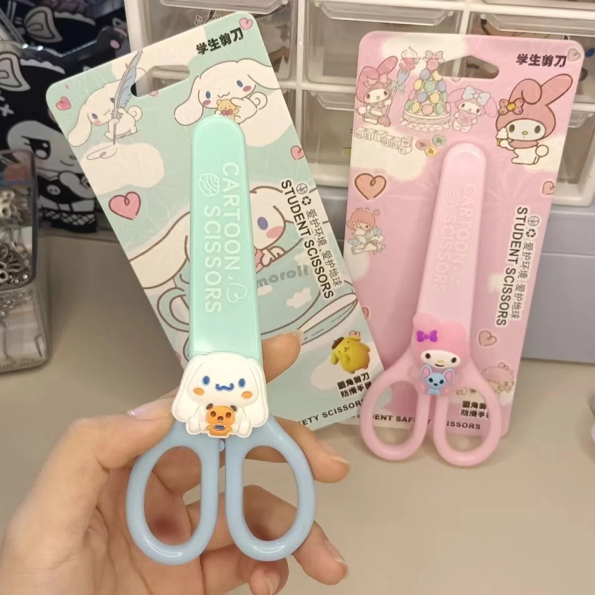 Sanrio Hand Made Scissors: Kuromi, Cinnamoroll, Melody