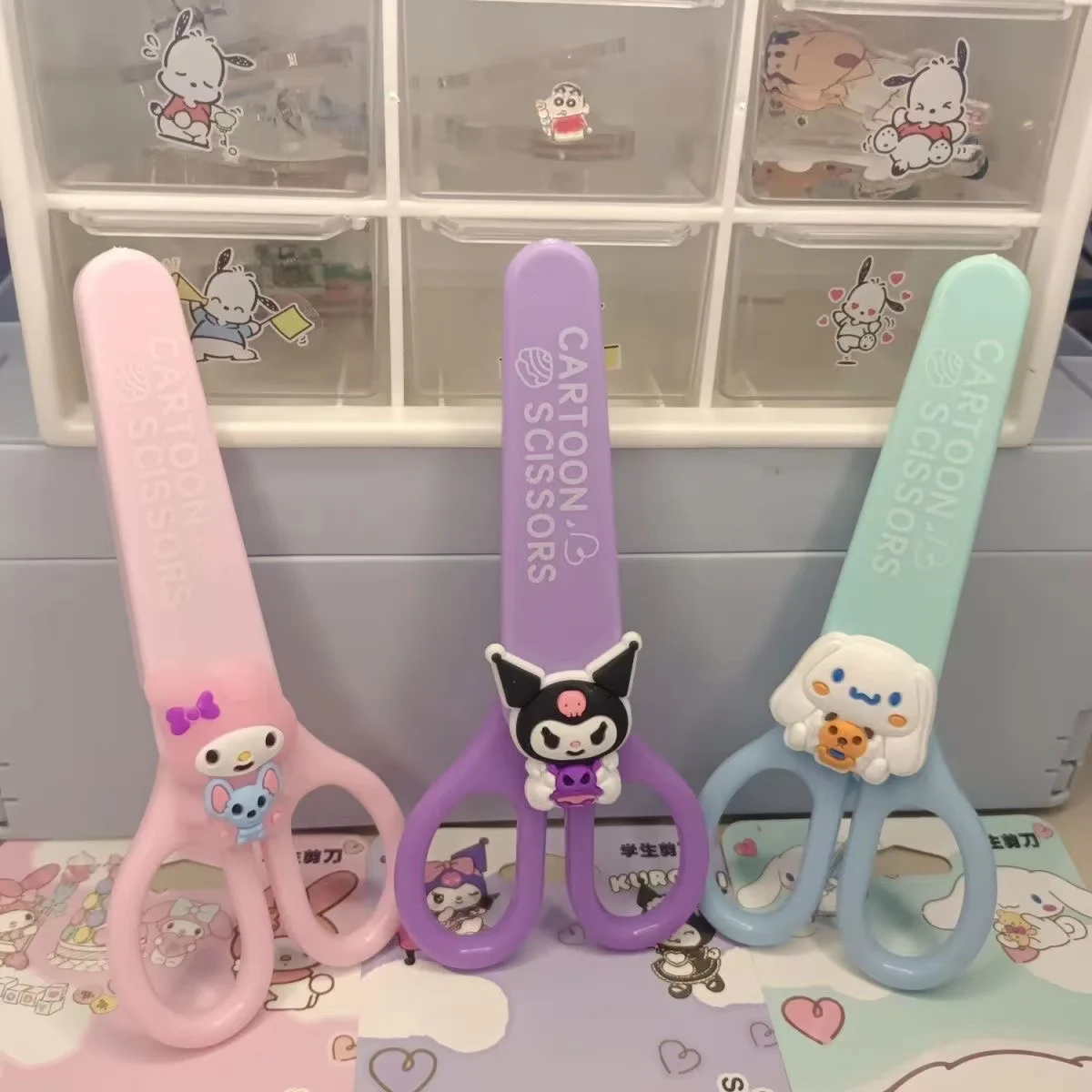 Sanrio Hand Made Scissors: Kuromi, Cinnamoroll, Melody