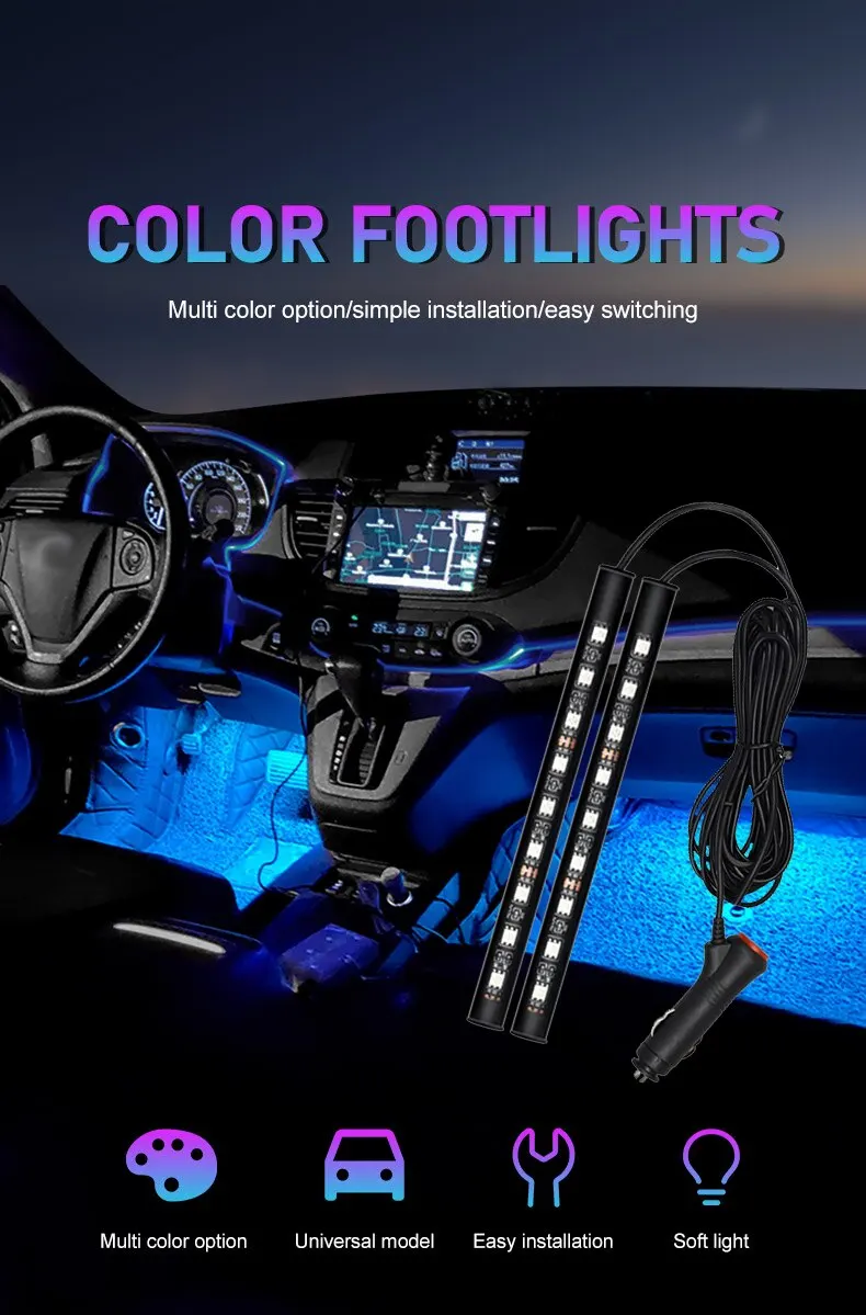 Car Neon Light LED Interior Decoration: Atmosphere Lamp