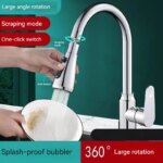 360° Adjustable Tap Extender: Splashproof Booster Sprayer
