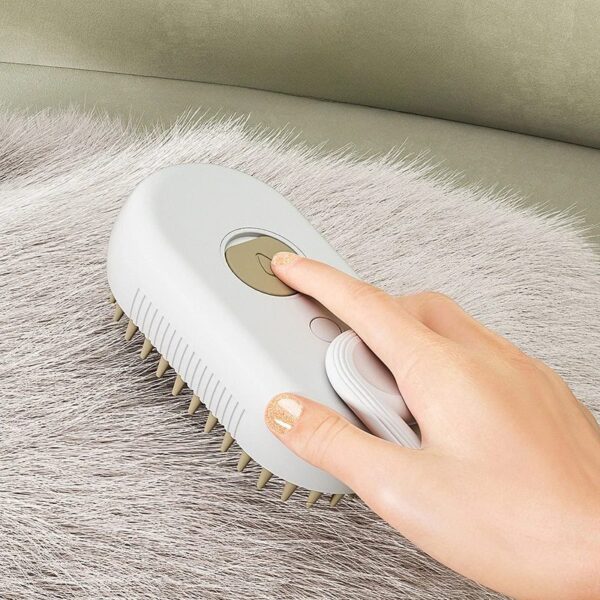 Portable Electric Spray Cat Hair Brush: Retractable Handle, Dog Massage Comb for Pet Hair Removal and Grooming
