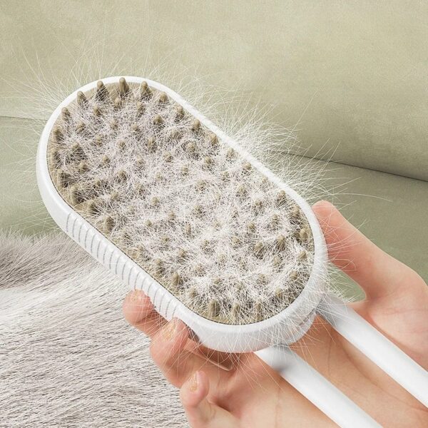 Portable Electric Spray Cat Hair Brush: Retractable Handle, Dog Massage Comb for Pet Hair Removal and Grooming