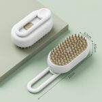 Portable Electric Spray Cat Hair Brush: Retractable Handle, Dog Massage Comb for Pet Hair Removal and Grooming
