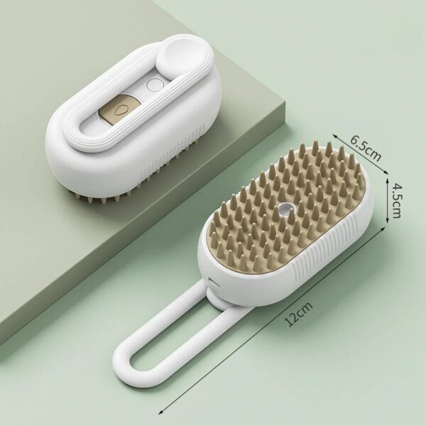 Portable Electric Spray Cat Hair Brush: Retractable Handle, Dog Massage Comb for Pet Hair Removal and Grooming
