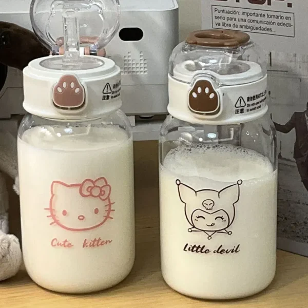 480Ml-Sanrio-Hello-Kitty-Water-Bottle-Transparent-Straw-Water-Bottle-Diy-Anime-Kuromi-Cinnamoroll-Plastic-Cups.jpg_ Hello Kitty Water Bottle Tree & Shadow