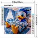 DIY 5D Cartoon Animal Diamond Painting Kit Donald Duck Handmade Diamond Mosaic Art Gift
