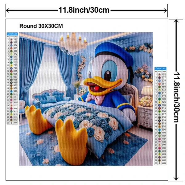 5D-DIY-Cartoon-Animal-Diamond-Painting-Kit-Donald-Duck-Cross-Embroidery-House-Rose-Blossom-Handmade-Diamond.jpg_ (2) DIY 5D Cartoon Animal Diamond Painting Kit Donald Duck Handmade Diamond Mosaic Art Gift