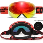 Anti-Fog Ski Goggles (UV400 Protection) - COPOZZ, Big Face Snow Glasses