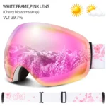Anti-Fog Ski Goggles (UV400 Protection) - COPOZZ, Big Face Snow Glasses