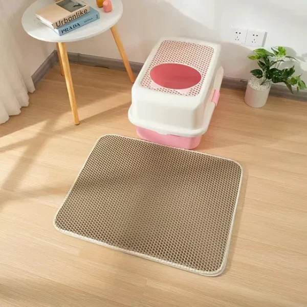 Cat-Litter-Mat-With-Gift-Double-Layer-Waterproof-Pet-Litter-Box-Mat-Non-slip-Sand-Cat.jpg_640x640.jpg_ (2) Cat Litter Mat Double Layer Waterproof Non-slip Sand Cat Pad Washable Bed