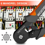 Ferrule Crimper Tool, Ratchet Crimping Tool Kit-Wire Stripper & Crimper Plier, or Plier Set with Connectors