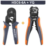 Ferrule Crimper Tool, Ratchet Crimping Tool Kit-Wire Stripper & Crimper Plier, or Plier Set with Connectors