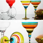 Cool Handmade Colorful Glassware Creative Cocktail Cup (Margarita, Champagne)