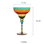 Cool Handmade Colorful Glassware Creative Cocktail Cup (Margarita, Champagne)