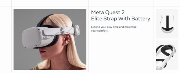 Meta Quest 2 Elite Strap With Battery Meta Quest 2 Elite Strap With Battery Tree & Shadow