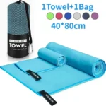 Quick-Drying Sports Towel 40x80CM Blue Grey Green Orange