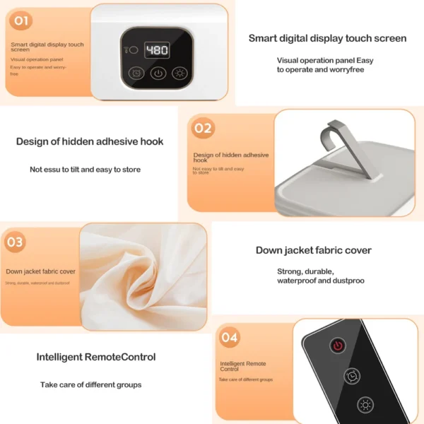 Remote-Control-Multifunctional-Dryer-Electric-Clothes-Home-Cabinet-Floor-Machine-Laundry-Dryers-Warm-Air-Dryer-With.jpg_ (4) Multi-functional Electric Clothes Dryer (Remote Control) - Timer, Warm Air