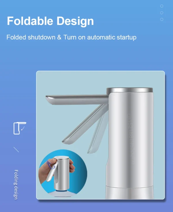 S126f5c44f2bf49b9848c6df9140338beY Rechargeable Electric Water Pump (19L) - Foldable Automatic Water Dispenser