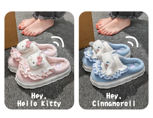 S1e4e9b6326b04a61a2dcb22b30a0048bM Hello Kitty Slippers (Women's) - Cozy Winter, Indoor/Outdoor