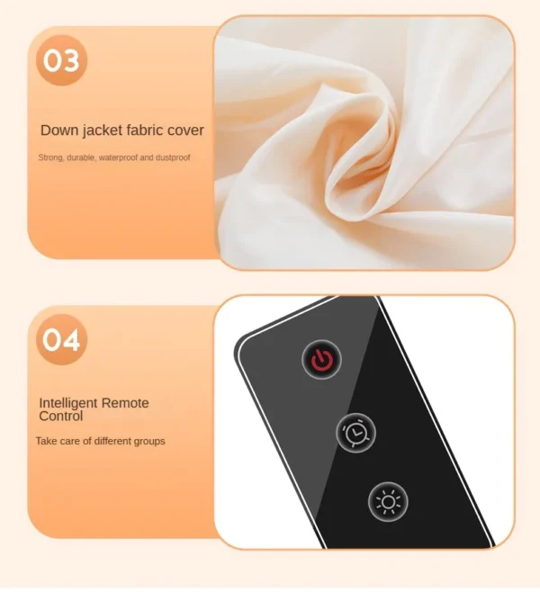 S1fc59682fba9453abfa120794ad1f523J Multi-functional Electric Clothes Dryer (Remote Control) - Timer, Warm Air