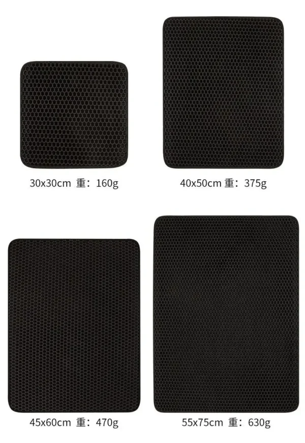 S27edc40726314195a18e506b8ae8318aS Cat Litter Mat Double Layer Waterproof Non-slip Sand Cat Pad Washable Bed