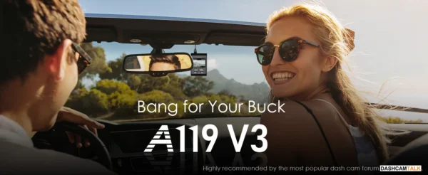 V3 2K WiFi Car Dash Cam (Super Night Vision) - VIOFO A119