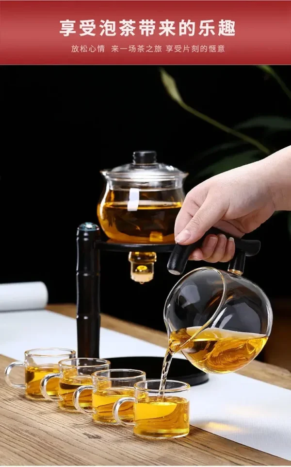 S39dbfe9b44714ef19d3961c053147b18Q Full Automatic Dianthus Caryophyllus Glass Teapot (Heat-Resistant) - Infuser, Drip, Warmer