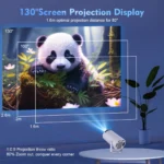 Home Cinema 4K WiFi6 Projector (Android 11) - Portable, 260 ANSI