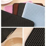Cat Litter Mat Double Layer Waterproof Non-slip Sand Cat Pad Washable Bed