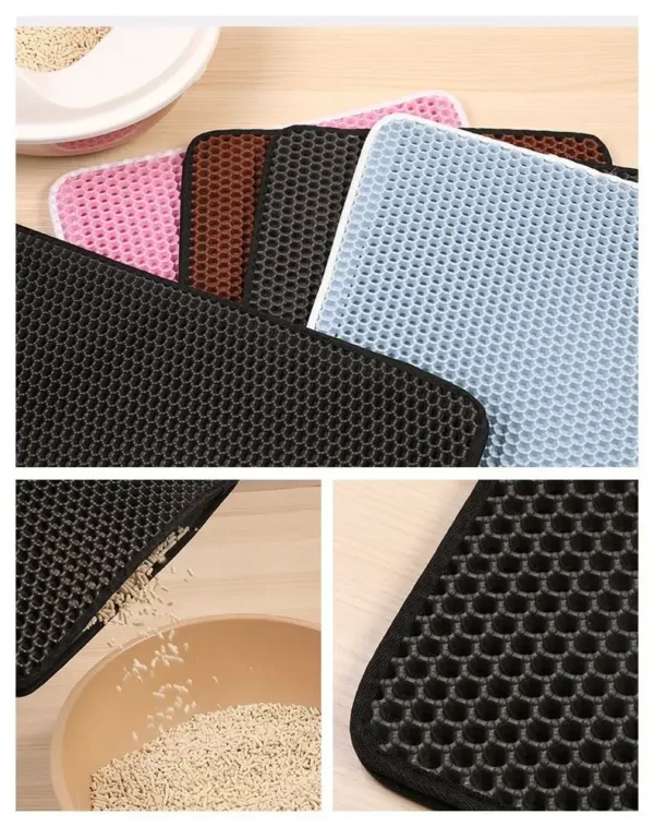 S407093f1a8814aadba317d012749b7b8r Cat Litter Mat Double Layer Waterproof Non-slip Sand Cat Pad Washable Bed