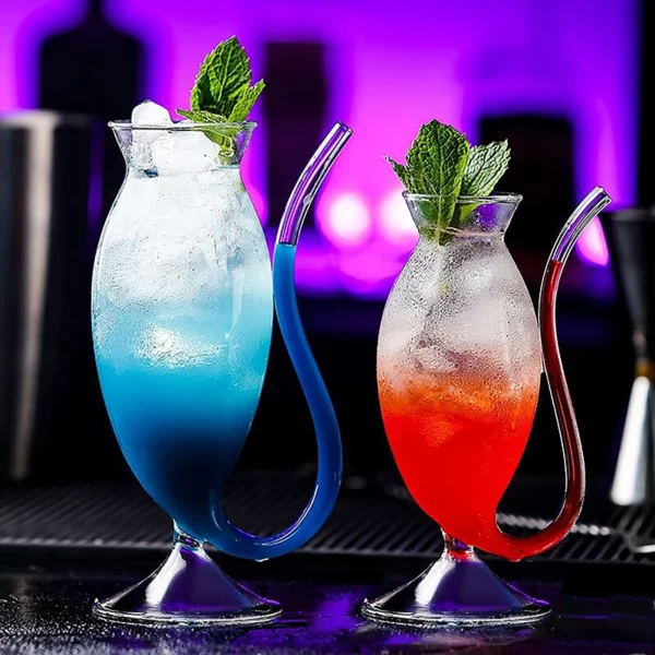 S4a162ba329794df5bcf05ed8eb00e40fM Cool Double-Wall Juice Wine Whiskey Glass (Straw Friendly) - Heat Resistant Hot/Cold Drinks