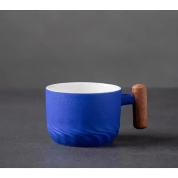S5435d548e2c246a0bcf0a543b8d5a69cH 80ml Ceramic Mug (Filter) - Handmade, Wood Handle, Gift