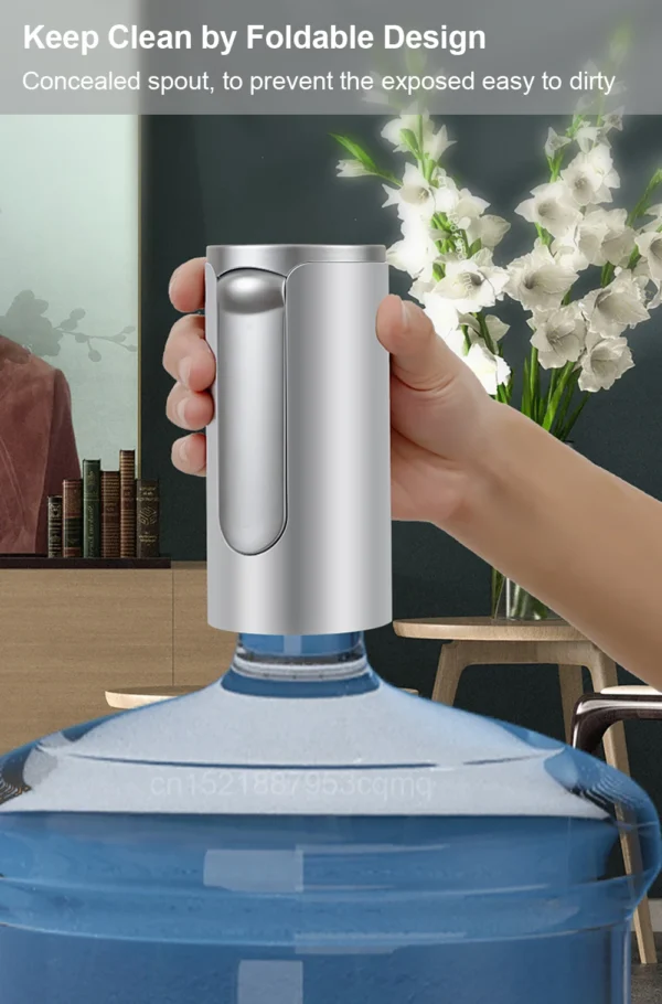 S55f3f91e8f2f4f58a38ab8284ac2a311v Rechargeable Electric Water Pump (19L) - Foldable Automatic Water Dispenser