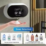 Creative Touchless Liquid Foam Soap Dispenser (Time & Temperature Display) - Waterproof, Automatic