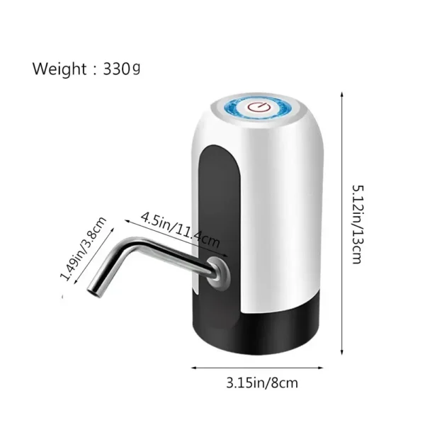 S76b84e5694be438db684214d63cb3ce1K One-Click Automatic Pump Water Dispenser Cooler - Mini Drinkware Kitchen