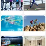 Quick-Drying Sports Towel 40x80CM Blue Grey Green Orange